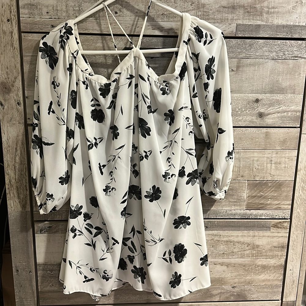 White Off-the-shoulder Shirt